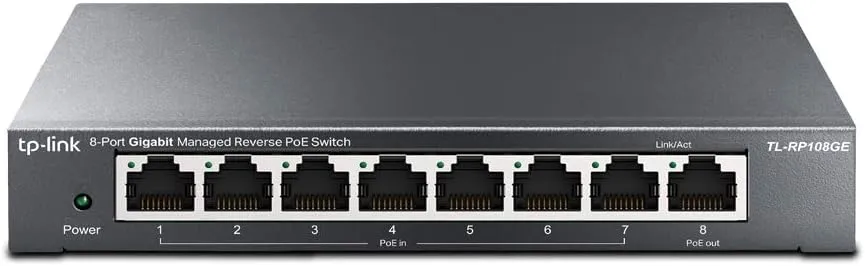 TP-Link TL-RP108GE 8-Port Gigabit Managed Reverse PoE Switch