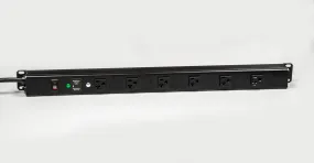 Treston M30 power rail with 6 outlets