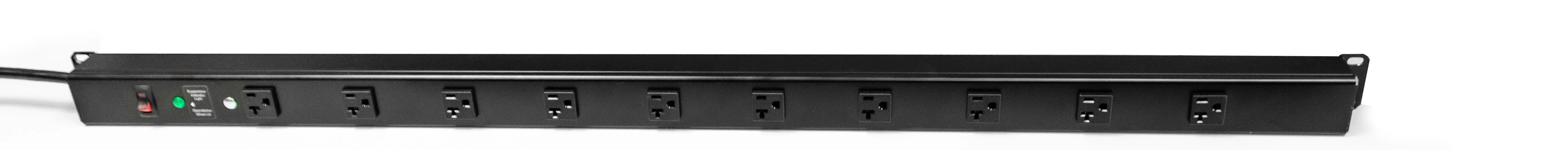 Treston M48 power rail with 10 outlets