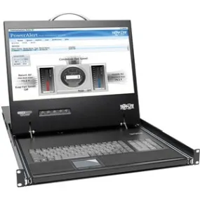 Tripp Lite by Eaton NetCommander 16-Port Cat5 KVM over IP Switch - 19 in. LCD, 2 Remote   1 Local User, 1U Rack-Mount, TAA