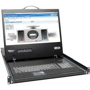 Tripp Lite by Eaton NetCommander 16-Port Cat5 KVM over IP Switch - 19 in. LCD, 2 Remote   1 Local User, 1U Rack-Mount, TAA