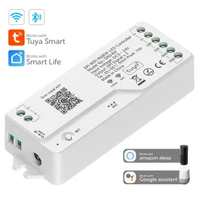 Tuya Wifi LED Controller Work with Alexa Google Assistance for SPI RGBWIC SK6812 RGBW WS2814 COB 784 896 Addressable LED Light