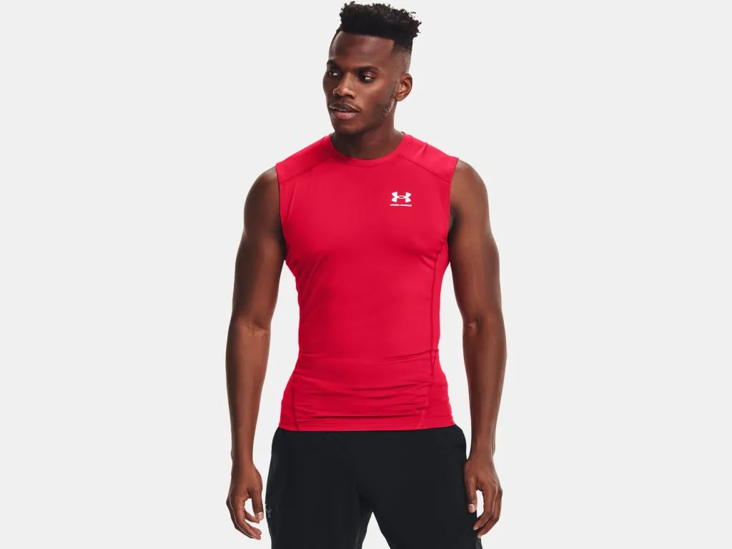 UA Men's HeatGear® Armour Sleeve Less