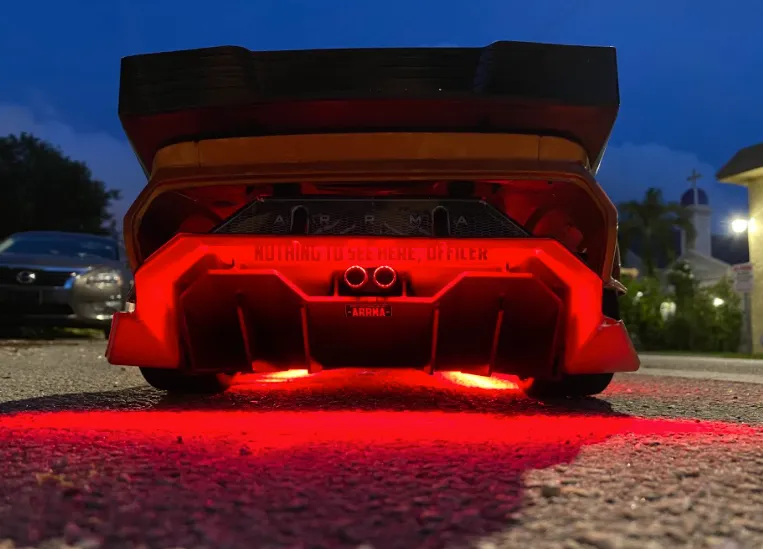 Underglow Neon Lights Set for Arrma Felony Lower and Back Color Lights High Intensity Power Distribution Board