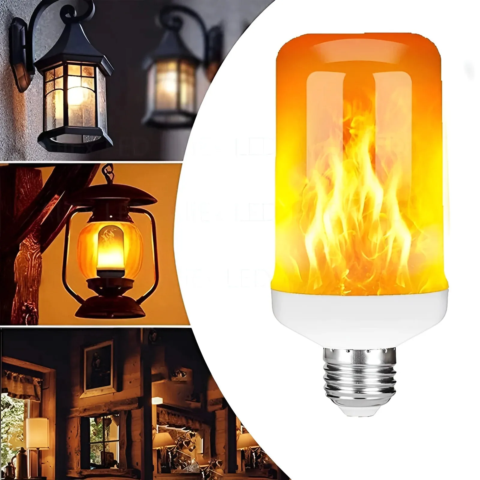 USB E14 E27 B22 Led Simulated Flame Bulbs 9W AC85-265V Luces Home Electronic Accessories Lamp Flame light Effect Bulbs Lampada