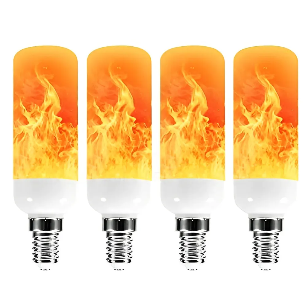 USB E14 E27 B22 Led Simulated Flame Bulbs 9W AC85-265V Luces Home Electronic Accessories Lamp Flame light Effect Bulbs Lampada