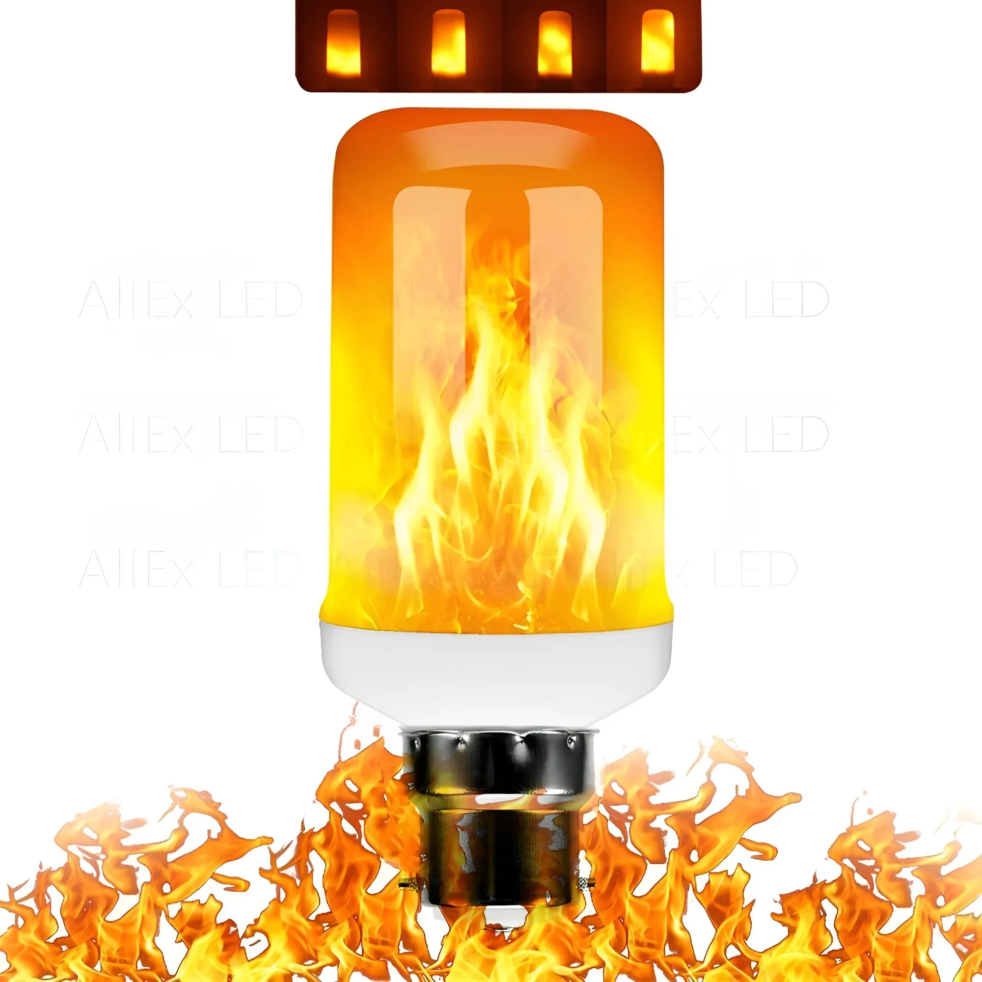 USB E14 E27 B22 Led Simulated Flame Bulbs 9W AC85-265V Luces Home Electronic Accessories Lamp Flame light Effect Bulbs Lampada