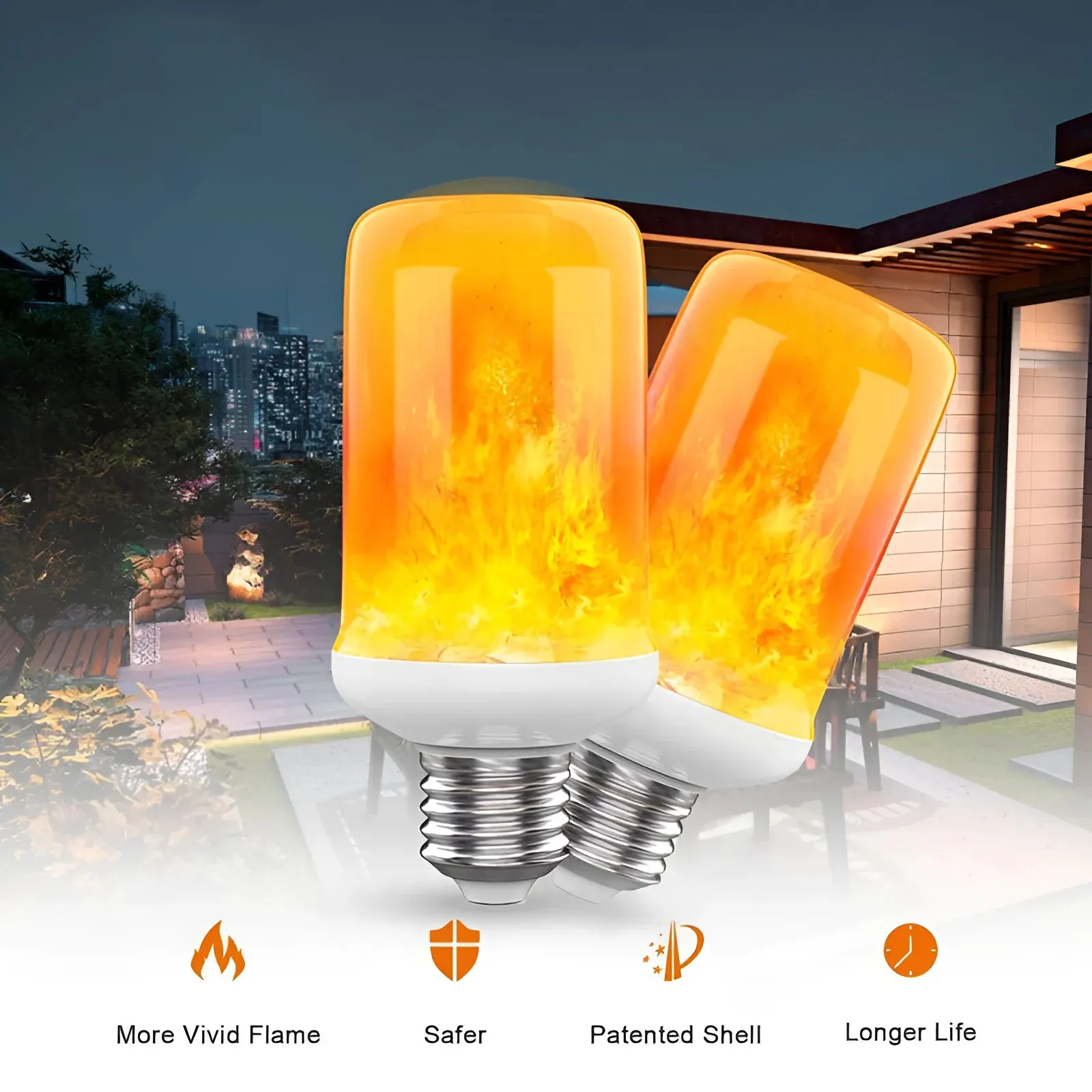 USB E14 E27 B22 Led Simulated Flame Bulbs 9W AC85-265V Luces Home Electronic Accessories Lamp Flame light Effect Bulbs Lampada