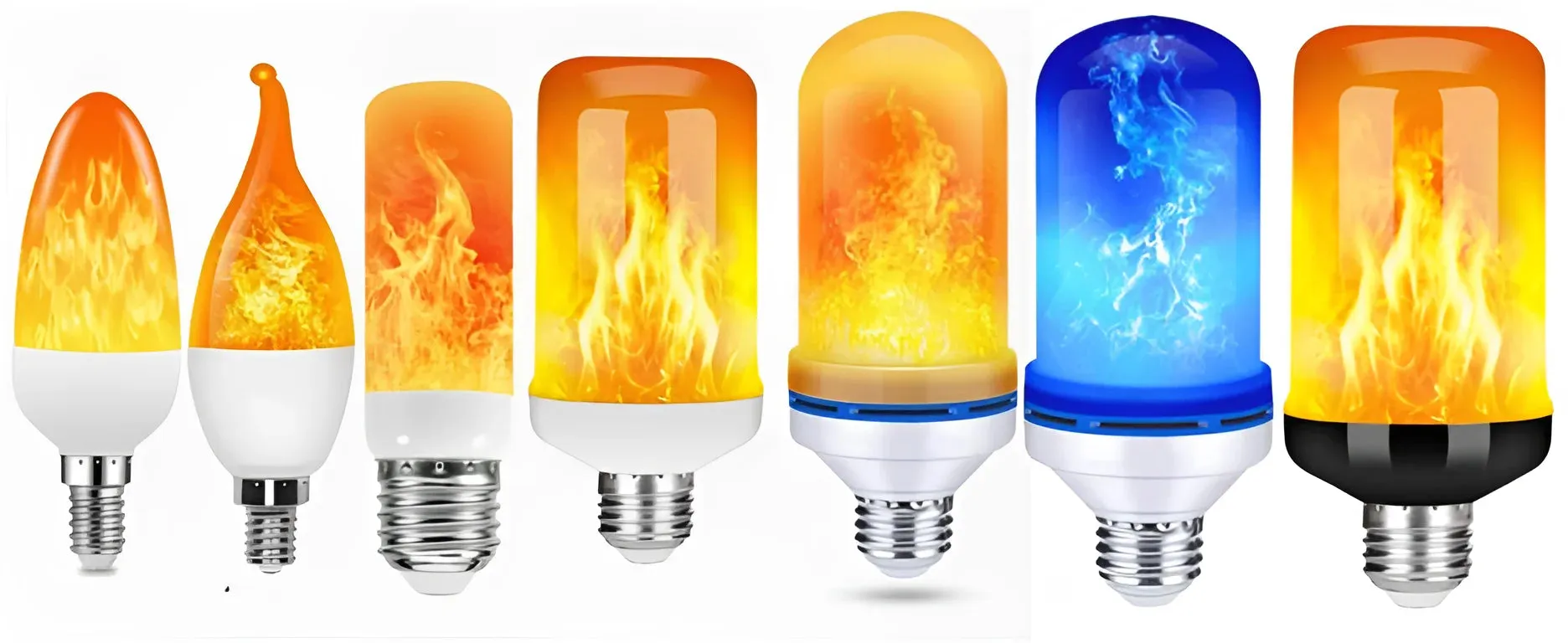 USB E14 E27 B22 Led Simulated Flame Bulbs 9W AC85-265V Luces Home Electronic Accessories Lamp Flame light Effect Bulbs Lampada