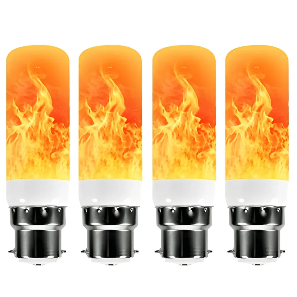 USB E14 E27 B22 Led Simulated Flame Bulbs 9W AC85-265V Luces Home Electronic Accessories Lamp Flame light Effect Bulbs Lampada