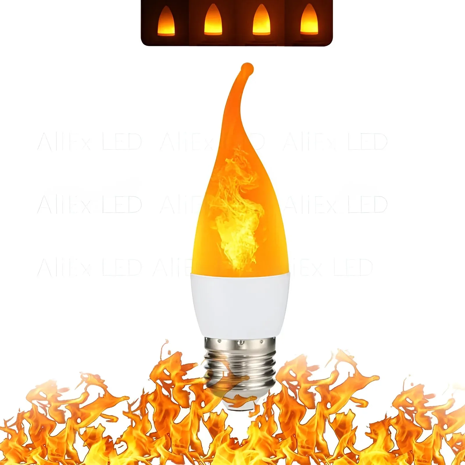 USB E14 E27 B22 Led Simulated Flame Bulbs 9W AC85-265V Luces Home Electronic Accessories Lamp Flame light Effect Bulbs Lampada