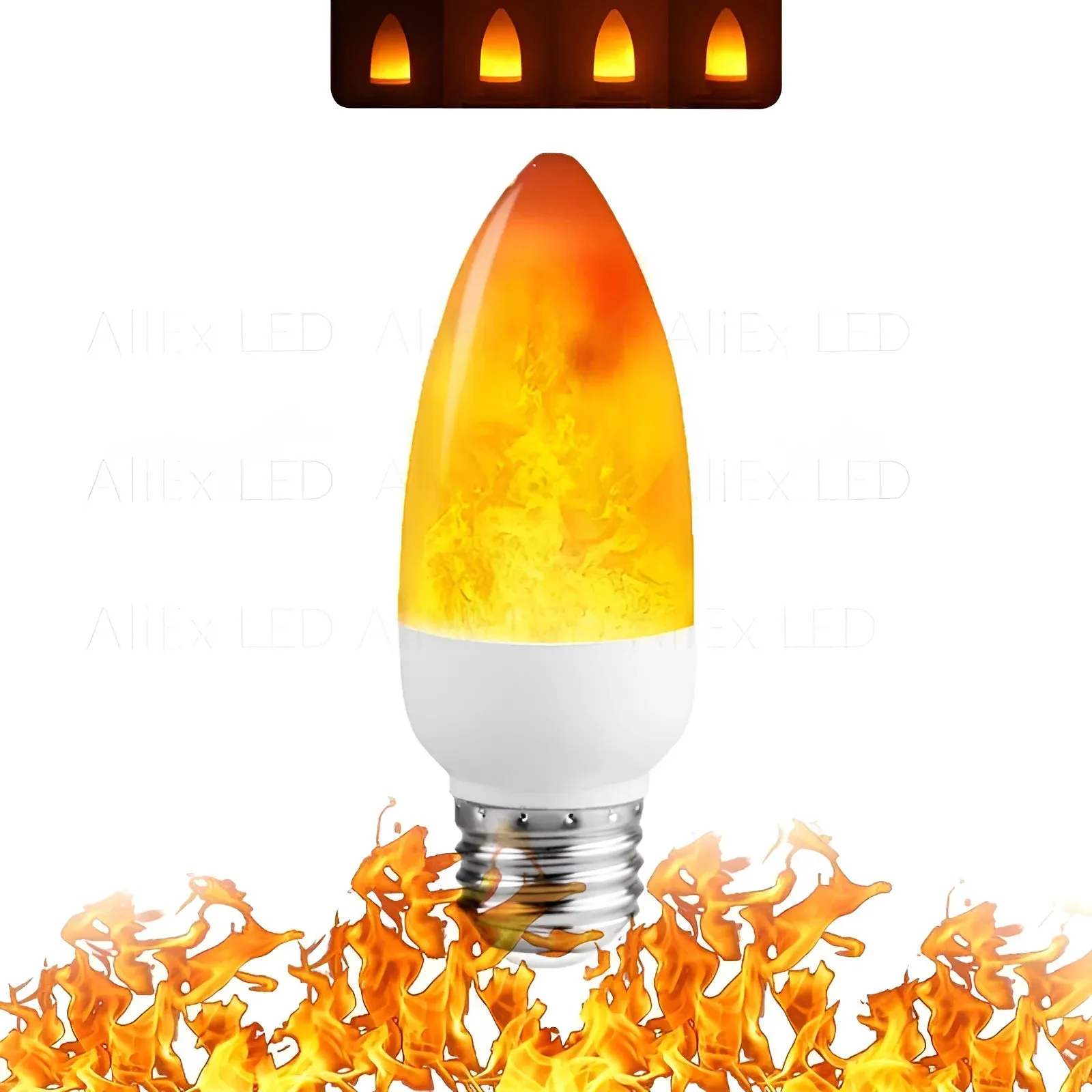 USB E14 E27 B22 Led Simulated Flame Bulbs 9W AC85-265V Luces Home Electronic Accessories Lamp Flame light Effect Bulbs Lampada