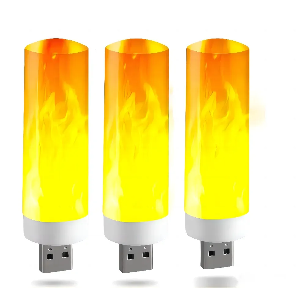 USB E14 E27 B22 Led Simulated Flame Bulbs 9W AC85-265V Luces Home Electronic Accessories Lamp Flame light Effect Bulbs Lampada