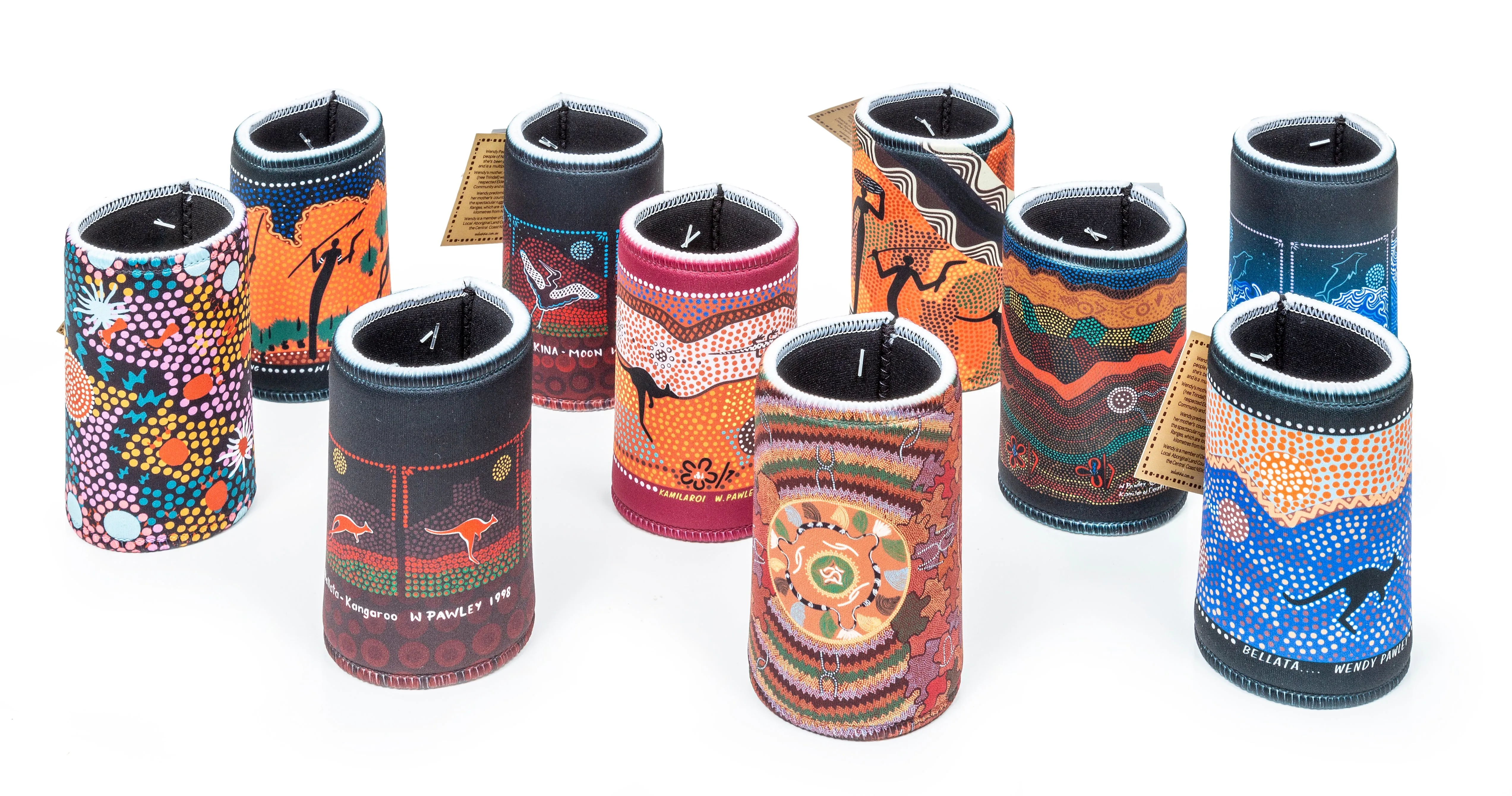 Wendy Pawley Stubby Holders -  8 Designs To Choose From