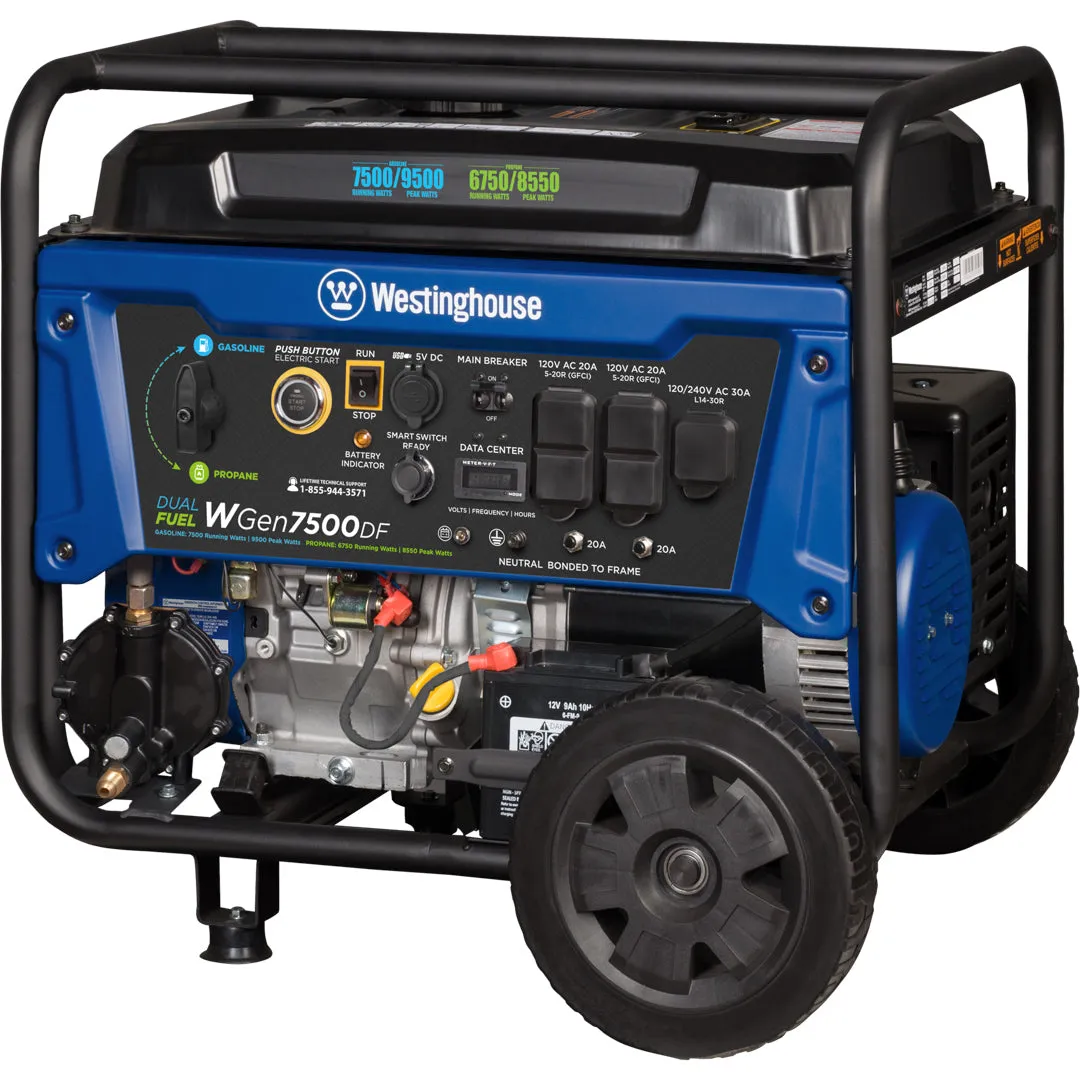 WGen7500DF Generator - Dual Fuel