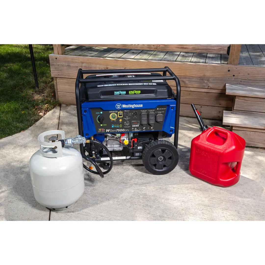 WGen7500DFc - Dual Fuel with CO Sensor