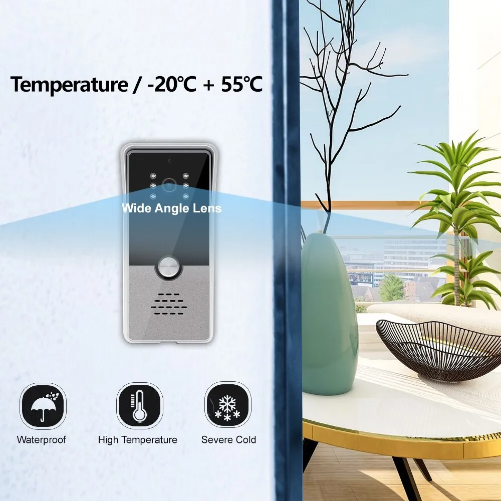 Wifi Video Doorbell Cloud Storage Street Intercom for Home With Night Vision Function Motion Detection Door Intercom System