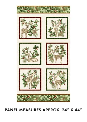 Winter In The Pines Cream Panel  - Jackie Robinson - Benartex Fabrics