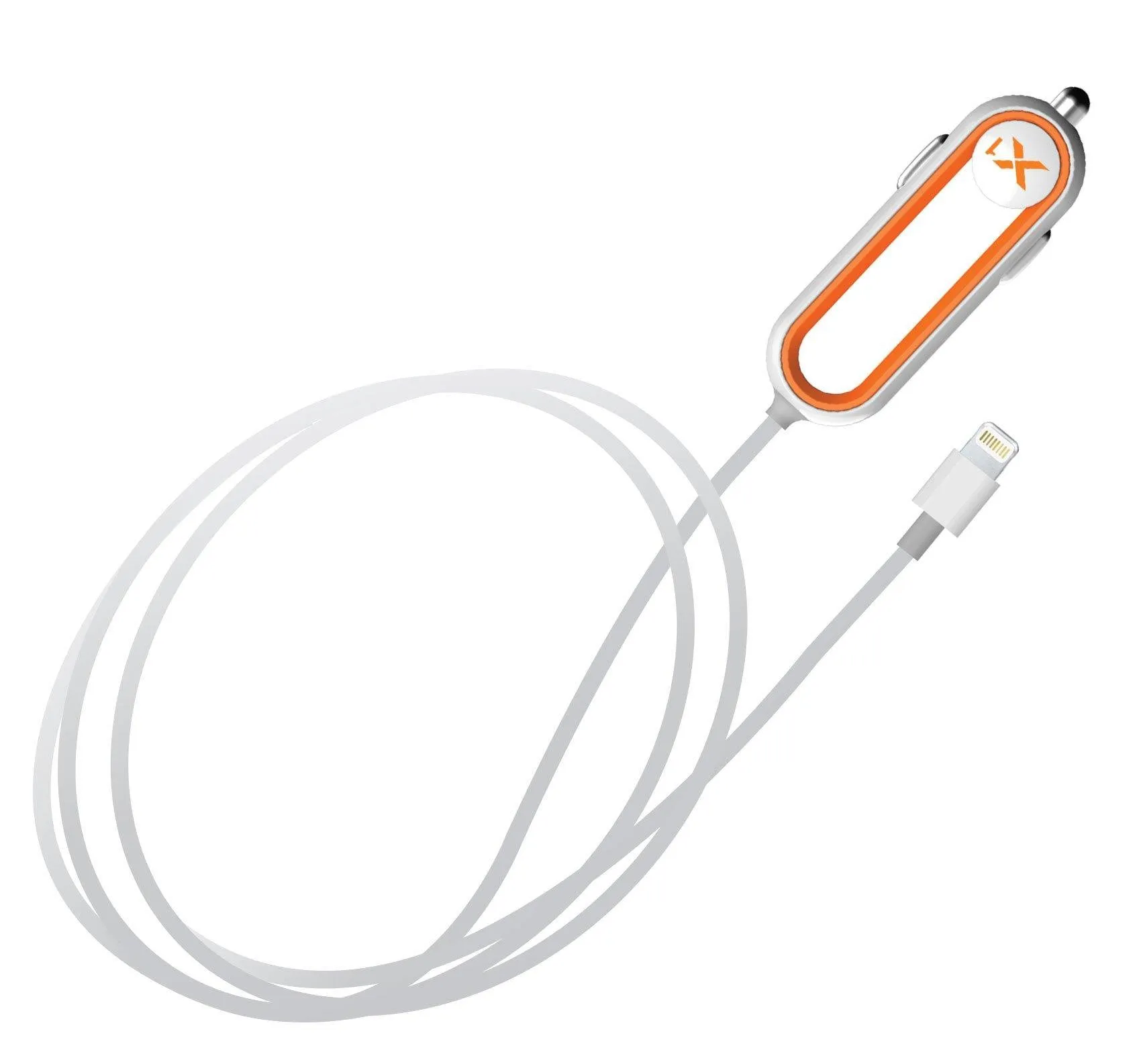 X1 Car Charger with Lightning Connector - Orange