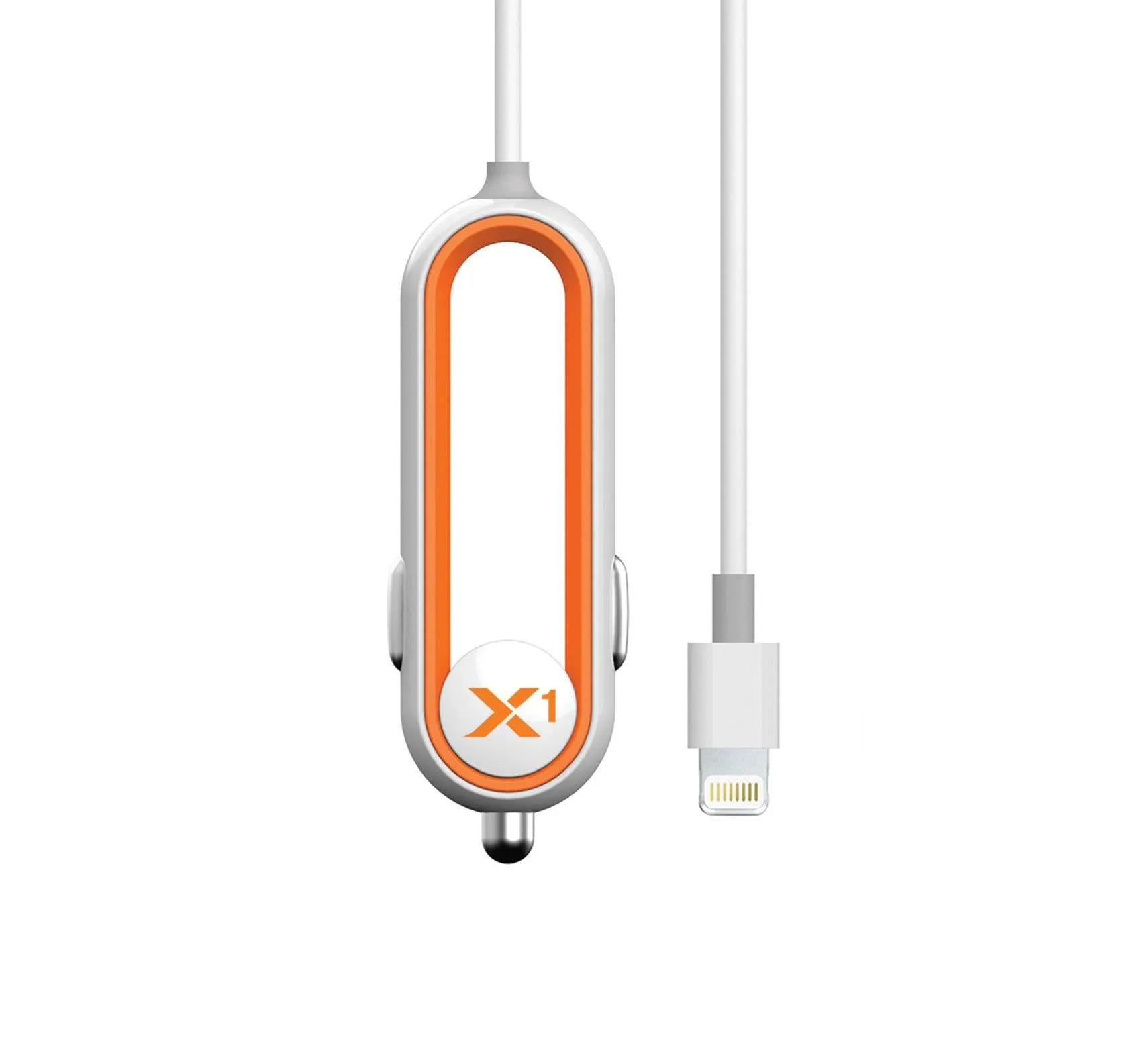 X1 Car Charger with Lightning Connector - Orange