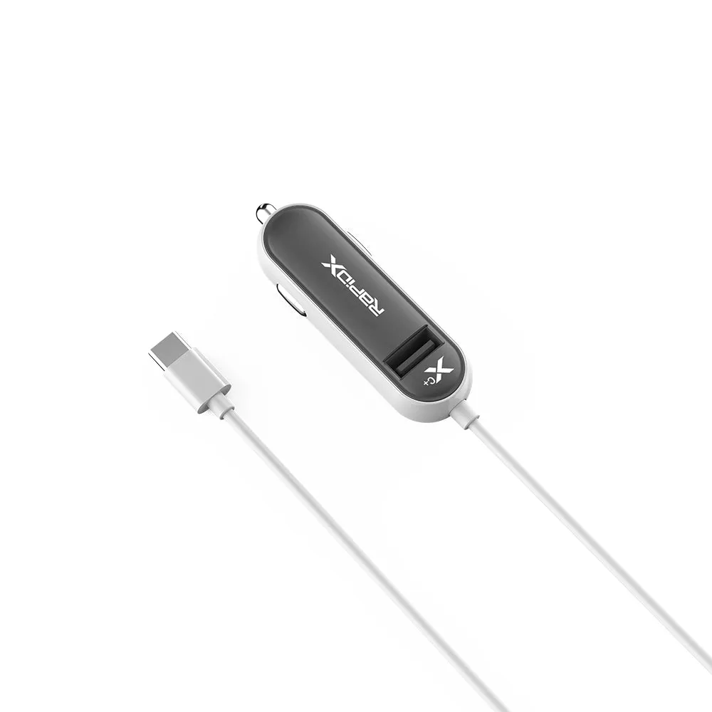 XCPlus Type C Charger with additional USB port -Grey