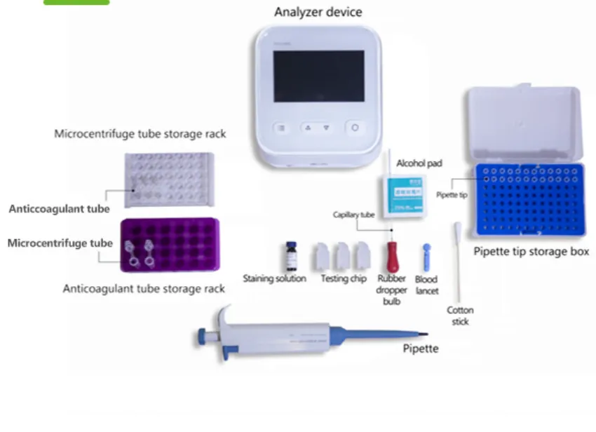 YISY-B2001 Portable POCT Dry 5 Part Diff  WBC White Blood Cell Analyzer With LCD Screen
